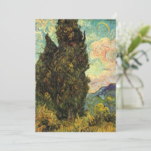 Cypresses van Vincent van Gogh (Staand voorkant)