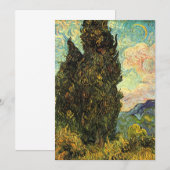 Cypresses van Vincent van Gogh (Voorkant / Achterkant)