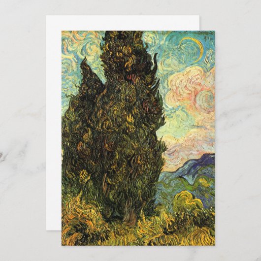 Cypresses van Vincent van Gogh (Voorkant / Achterkant)