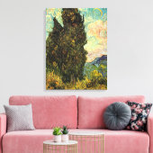 Cypresses van Vincent van Gogh Canvas Afdruk (Insitu (Woonkamer))