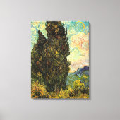 Cypresses van Vincent van Gogh Canvas Afdruk (Voorkant)