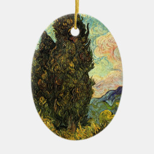 Cypresses van Vincent van Gogh Keramisch Ornament