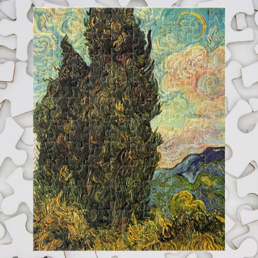 Cypresses van Vincent van Gogh Legpuzzel
