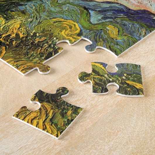 Cypresses van Vincent van Gogh Legpuzzel (Zijkant)