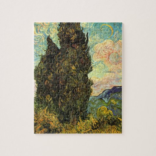 Cypresses van Vincent van Gogh Legpuzzel (Verticaal)