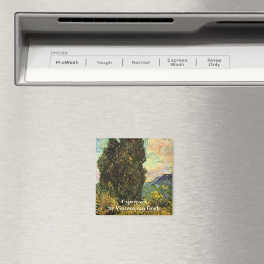 Cypresses van Vincent van Gogh Magneet (Insitu (Vaatwasser))