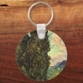 Cypresses van Vincent van Gogh Sleutelhanger (Voorkant)