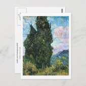 Cypresses, Vincent van Gogh Briefkaart (Voorkant / Achterkant)