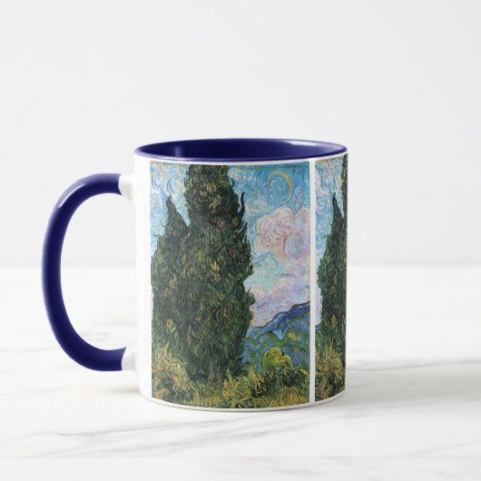 Cypresses, Vincent van Gogh Fine Art Mok (Links)