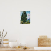 Cypresses, Vincent van Gogh Fine Art Poster (Keuken)