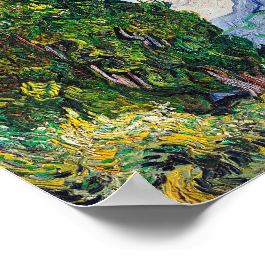 Cypresses Vincent van Gogh Painting Poster (Hoek)