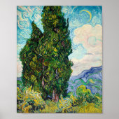 Cypresses Vincent van Gogh Painting Poster (Voorkant)
