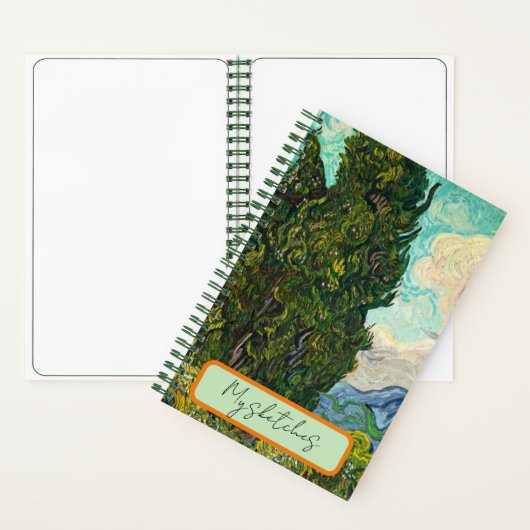 Cypresses, Vincent van Gogh, Sketches Notitieboek (Binnen)