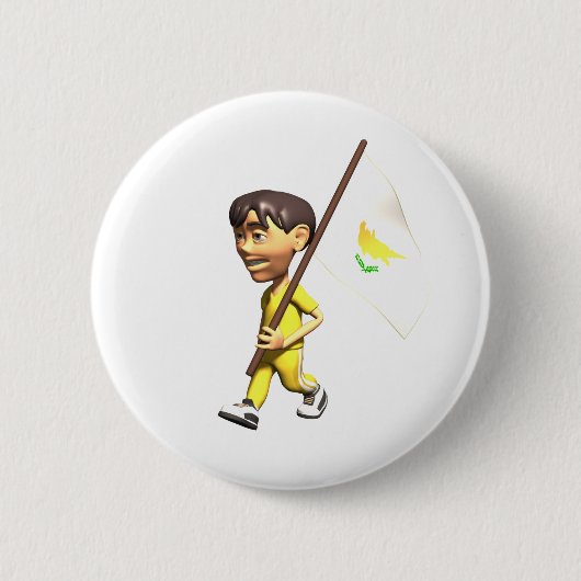 Cypriot Boy Ronde Button 5,7 Cm (Voorkant)