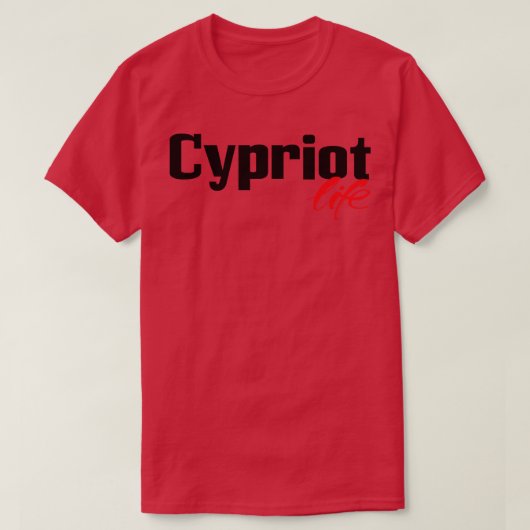 Cypriotisch leven t-shirt (Design voorkant)