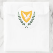 Cypriotisch wapen, Cyprus Ronde Sticker (Tas)