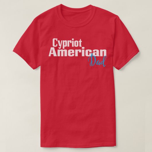 Cypriotische Amerikaanse vader 1 T-shirt (Design voorkant)