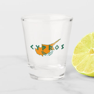 Cypriotische cypros vlagsymbool Griekse travee Shot Glas
