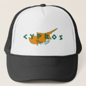 Cypriotische cypros vlagsymbool Griekse travee Trucker Pet (Voorkant)