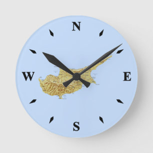 Cypriotische Kaart Ronde Klok