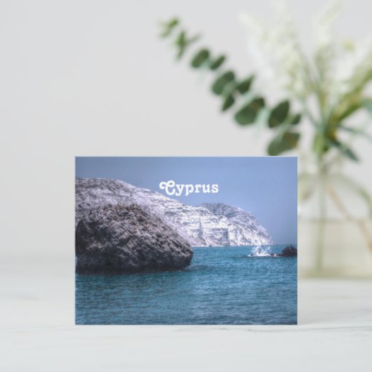 Cypriotische kust briefkaart (Staand voorkant)