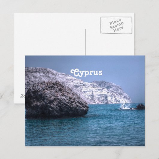Cypriotische kust briefkaart (Voorkant / Achterkant)