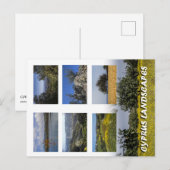 Cypriotische landschappen briefkaart (Voorkant / Achterkant)