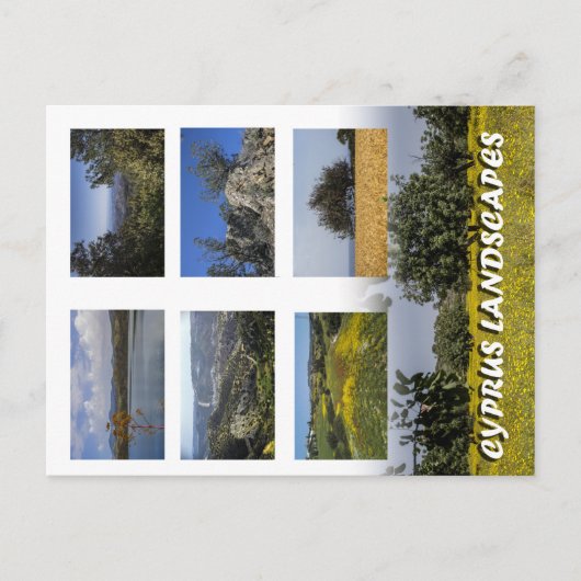 Cypriotische landschappen briefkaart (Voorkant)