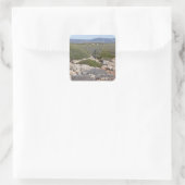 Cypriotische landschapsStickers Vierkante Sticker (Tas)