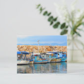 Cypriotische Vissen Boats Briefkaart (Staand voorkant)