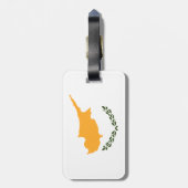 Cypriotische vlag bagagelabel (Achterkant verticaal)