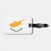 Cypriotische vlag bagagelabel (Achterkant horizontaal)