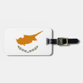 Cypriotische vlag bagagelabel (Voorkant horizontaal)