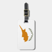 Cypriotische vlag bagagelabel (Voorkant verticaal)