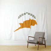 Cypriotische vlag Bosbouw Wandkleed (In Situ (horizontaal))