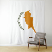 Cypriotische vlag Bosbouw Wandkleed (In situ)