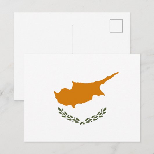 Cypriotische vlag briefkaart (Voorkant / Achterkant)