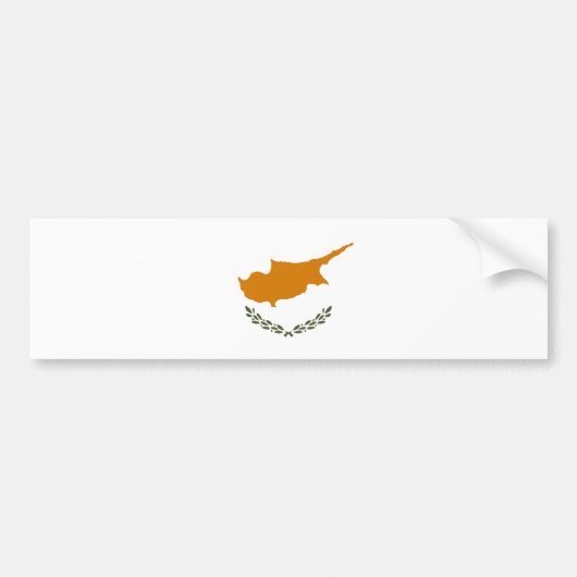 Cypriotische vlag bumpersticker (Voorkant)