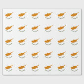 Cypriotische vlag cadeaupapier (Vlak)