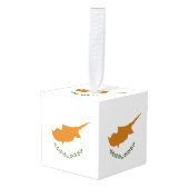 Cypriotische vlag decoratie (Voorkant hoekig)