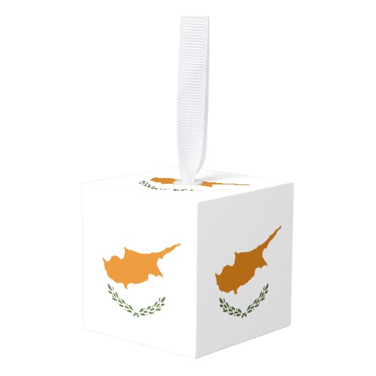 Cypriotische vlag decoratie (Voorkant hoekig)