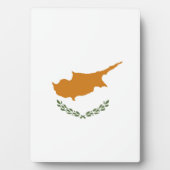 Cypriotische vlag fotoplaat (voorkant)