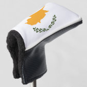 Cypriotische vlag golfheadcover (3/4 voorkant)
