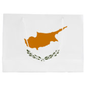 Cypriotische vlag groot cadeauzakje (Achterkant)