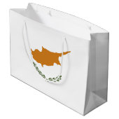 Cypriotische vlag groot cadeauzakje (Achterkant Gekanteld)