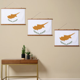 Cypriotische vlag hangend wandkleed