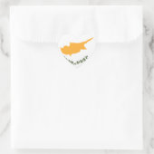 Cypriotische vlag hart sticker (Tas)