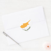 Cypriotische vlag hart sticker (Envelop)
