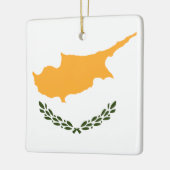 Cypriotische vlag keramisch ornament (Links)