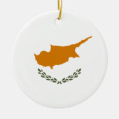 Cypriotische vlag keramisch ornament (Voorkant)